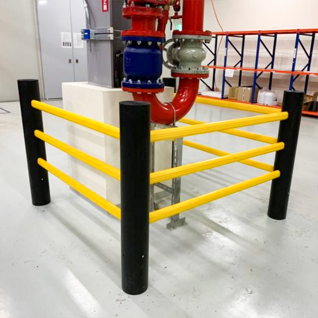 Flexible Impact Barriers Ready For A Warehouse Safety Project In The United States
