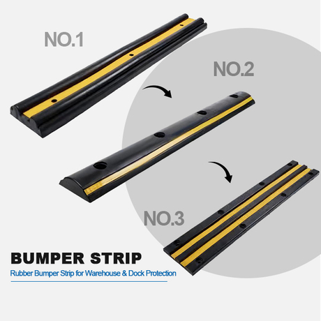 Rubber Bumper Strip for Dock & Wall Protection