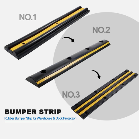 Rubber Bumper Strip for Dock & Wall Protection